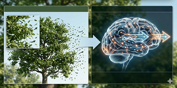 복잡한 시각 정보를 단순화해 핵심을 파악하는 뇌의 구체적 작동 원리가 규명됐다. [사진=GEMINI]