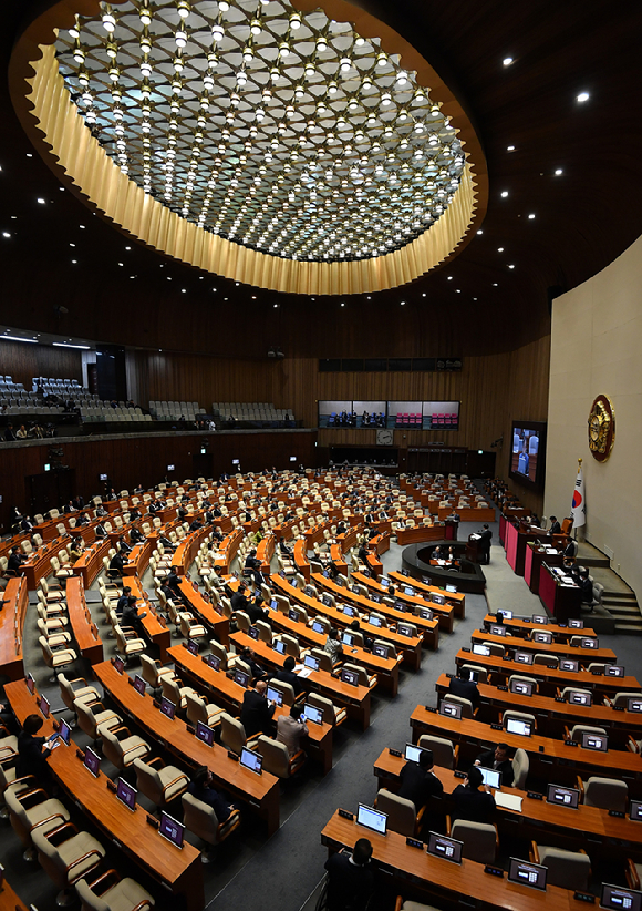국회 본회의장. [사진=김성진 기자]