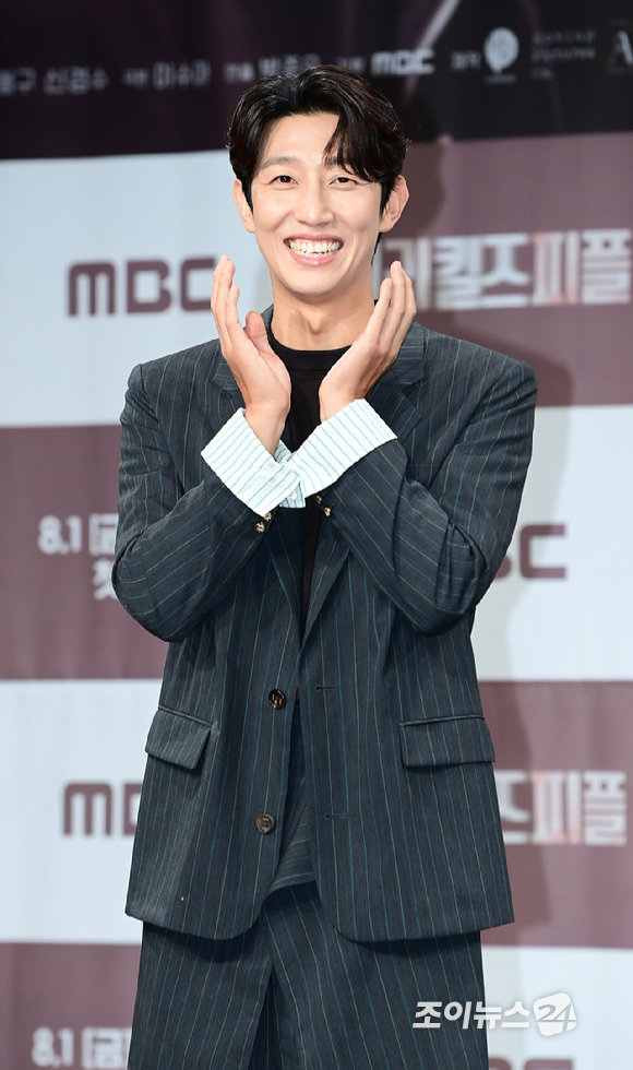 배우 강기영이 31일 오전 서울 마포구 상암동 MBC에서 열린 MBC 새 금토드라마 '메리 킬즈 피플' 제작발표회에 참석하고 있다. [사진=정소희 기자]