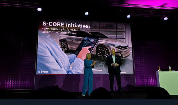 코디악 자율주행 트럭에 자율주행 솔루션을 공급하는 보쉬. [사진=정구민]