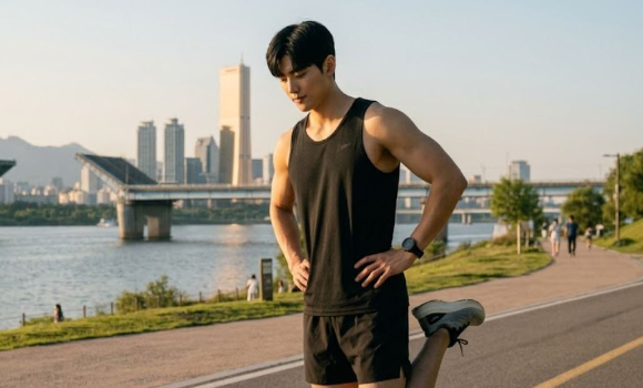 연일 폭염이 들끓는 가운데 한강공원 등 공공장소에서 상의를 벗은 채 달리는 이른바 '상탈(상의 탈의) 러닝'을 두고 누리꾼들이 갑론을박을 펼치고 있다. 본 기사와 무관한, AI 생성 이미지. [사진=AI 생성 이미지]