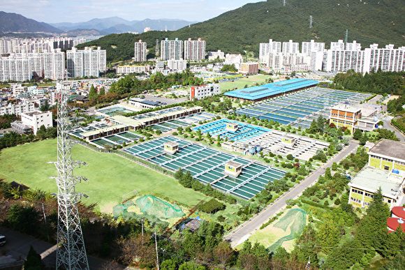 부산광역시 상수도사업본부 화명정수장. [사진=부산상수도사업본부 홈페이지 화면캡처]