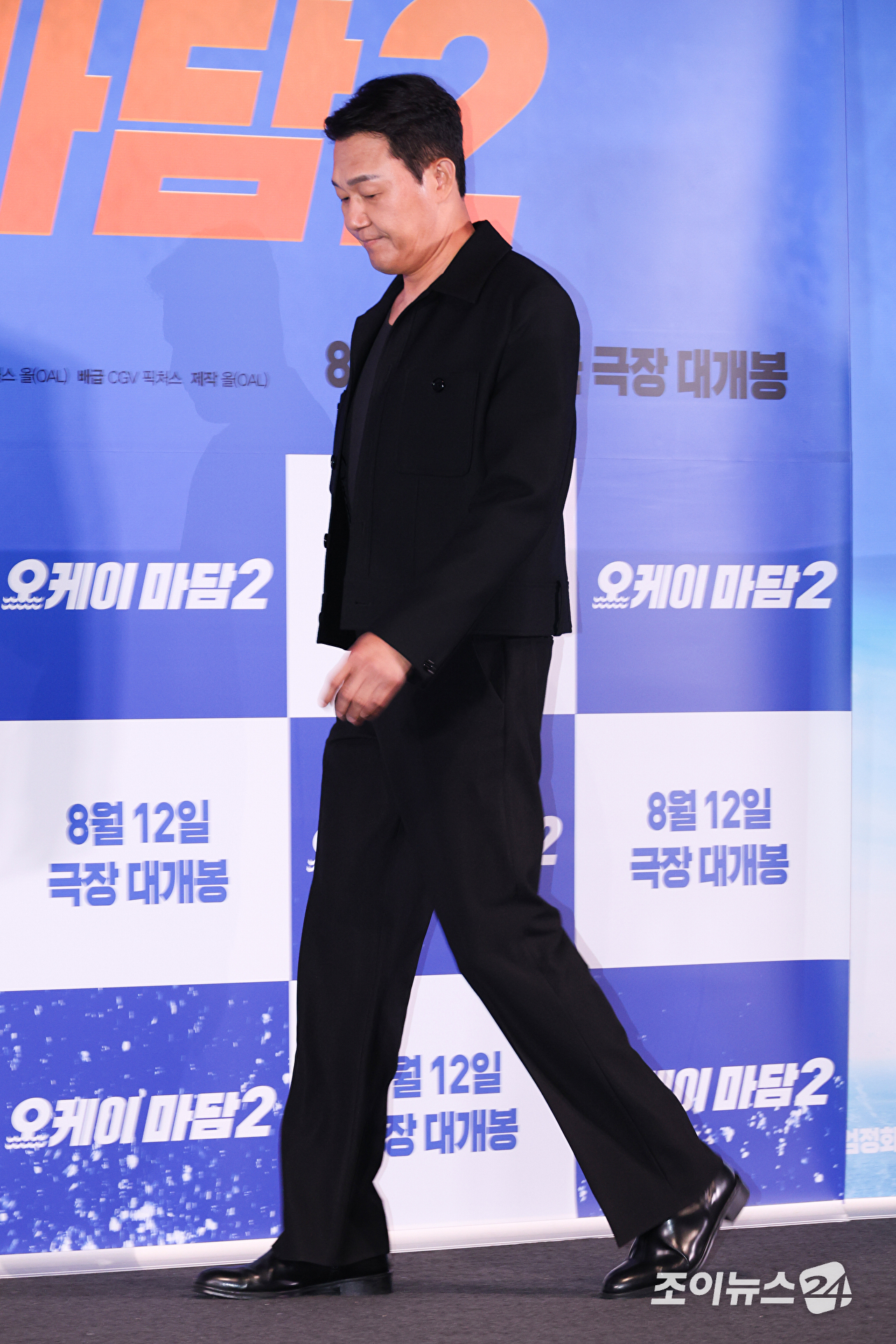 배우 박성웅이 27일 오후 서울 용산구 CGV 용산아이파크몰점에서 진행된 영화 '오케이 마담2'(감독 이철하) 언론시사회에 참석해 포즈를 취하고 있다. [사진=문수지 기자]