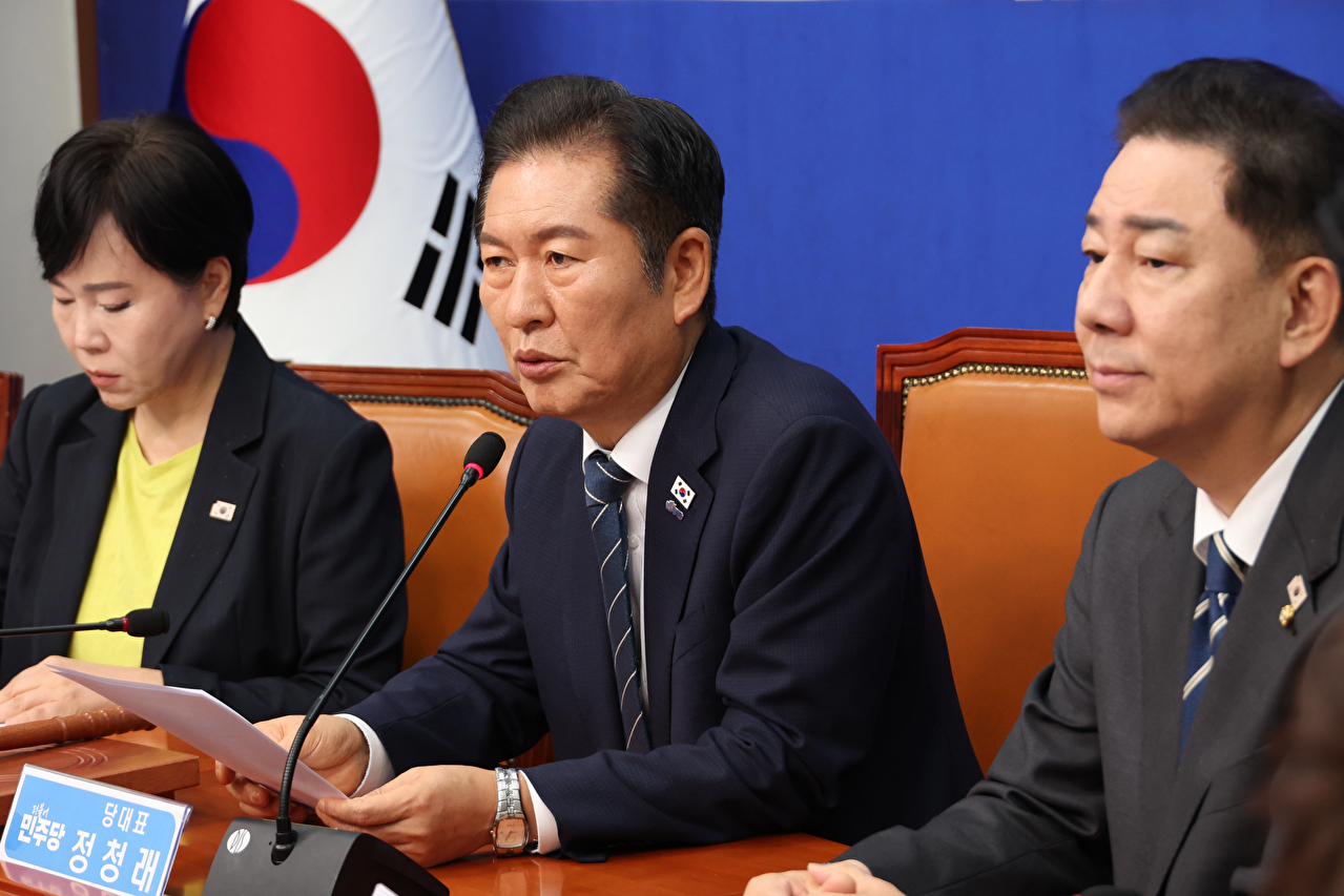 더불어민주당 정청래 대표가 2일 서울 여의도 국회에서 열린 최고위원회의에서 발언하고 있다. 2025.10.2 [사진=연합뉴스]