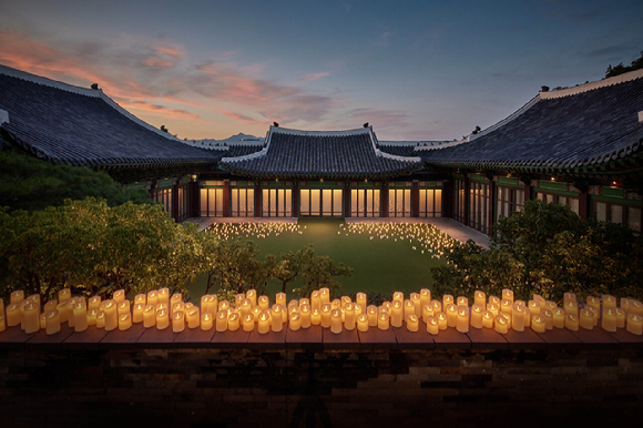 영빈관 캔들라이트. [사진=서울신라호텔]