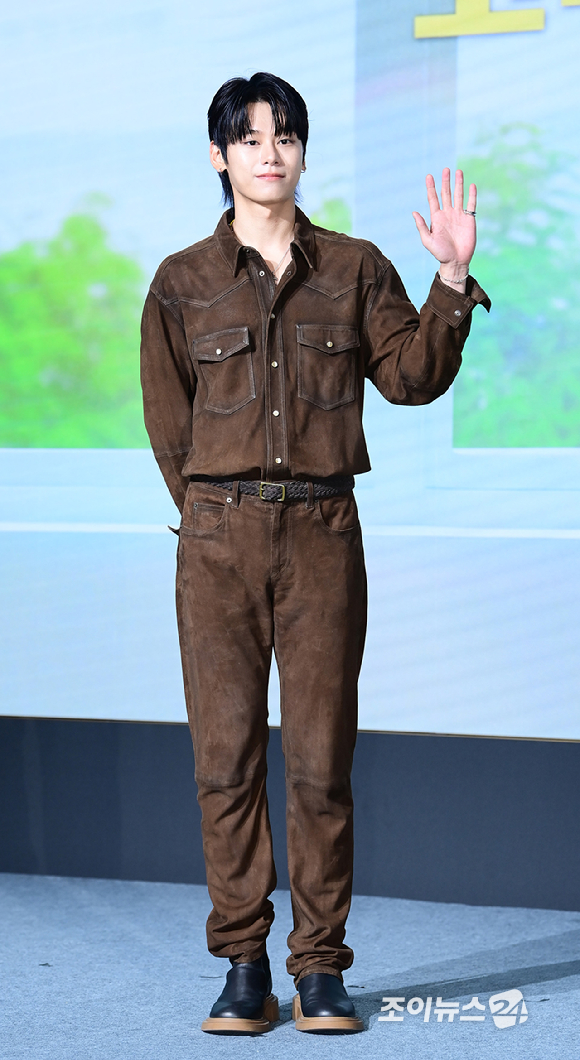 배우 차우민이 25일 오전 서울 마포구 호텔 나루에서 열린 넷플릭스 영화 '고백의 역사'(감독 남궁선) 제작보고회에 참석하고 있다. [사진=정소희 기자]