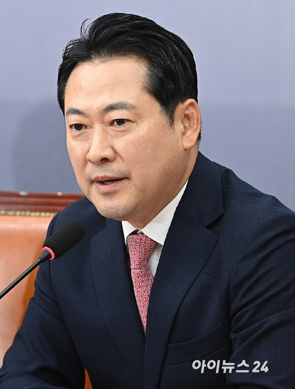 장동혁 국민의힘 당대표가 28일 오전 서울 여의도 국회에서 열린 최고위원회의에서 발언하고 있다. [사진=곽영래 기자]