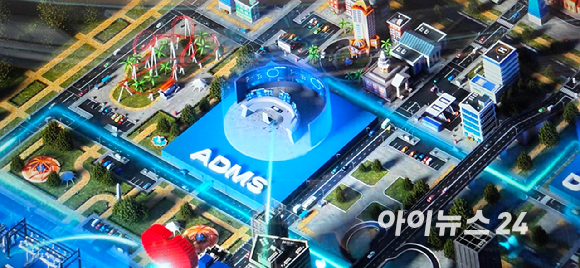 7일(현지시간) 미국 라스베이거스컨벤션센터 노스홀에서 찾은 한국전력 전시관 전경. 전기 거북선이 웅장하게 서 있다. [사진=박지은 기자]