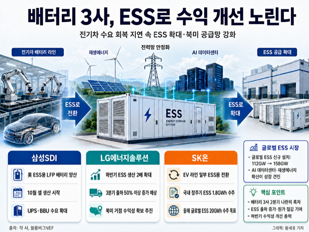 배터리 3사 인포그래픽. [사진=챗GPT]