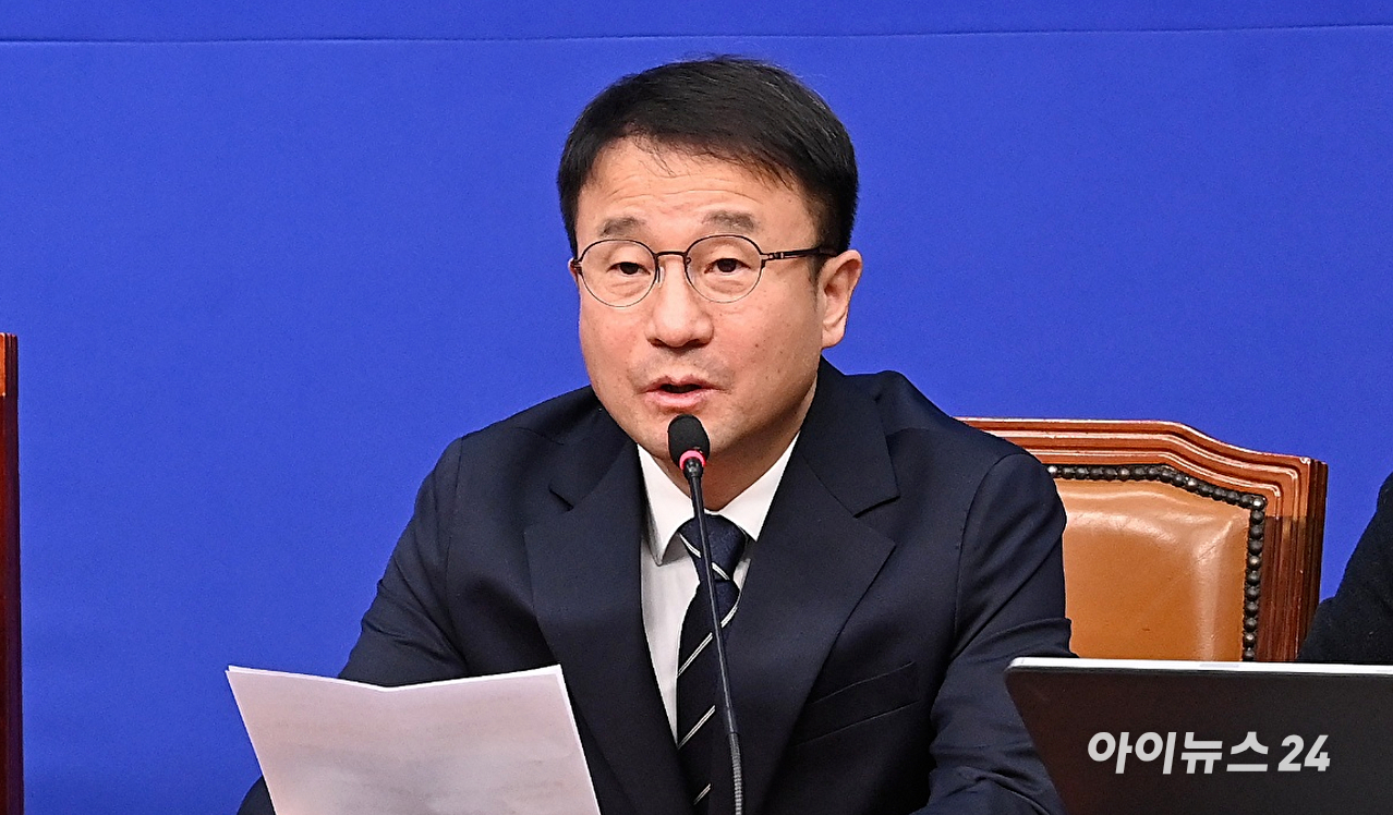더불어민주당 한병도 원내대표가 지난 2일 서울 여의도 국회에서 열린 최고위원회의에서 발언하고 있다. 2026.2.2 [사진=곽영래 기자]