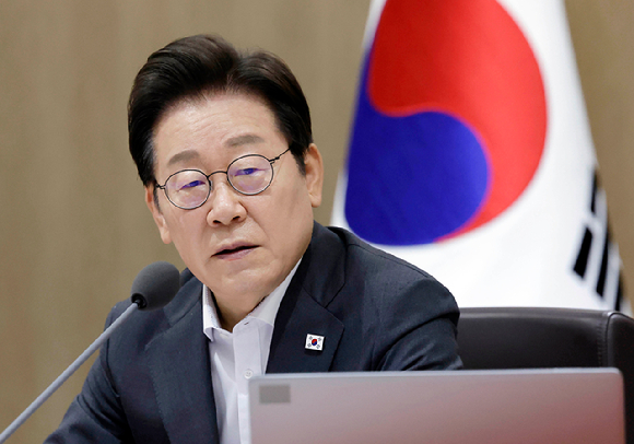 이재명 대통령이 22일 서울 용산 대통령실 청사에서 열린 국무회의를 주재하고 있다. 2025.7.22 [사진=연합뉴스]