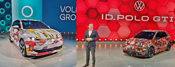 BMW iX3 전시와 내부 디스플레이. [사진=정구민 국민대 교수]