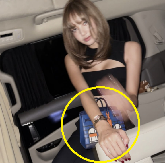 블랙핑크 리사가 '에르메스의 포부르 버킨'백을 들고 촬영했다. [사진=리사 인스타그램]