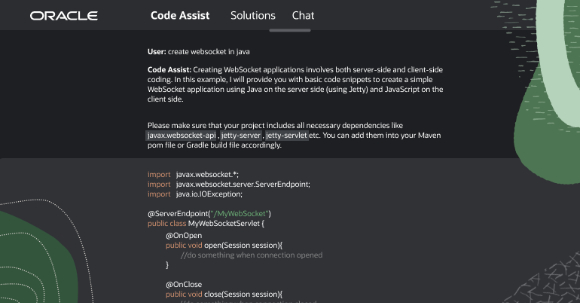 오라클은 13일 AI로 더 빠르게 애플리케이션 구축을 지원하는‘오라클 코드 어시스트'를 발표했다. [사진=오라클]