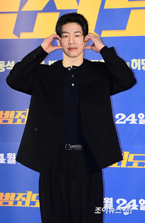 배우 김무열이 11일 오전 서울 성동구 메가박스 성수에서 열린 영화 '범죄도시4'(감독 허명행) 제작보고회에 참석하고 있다. [사진=정소희 기자]