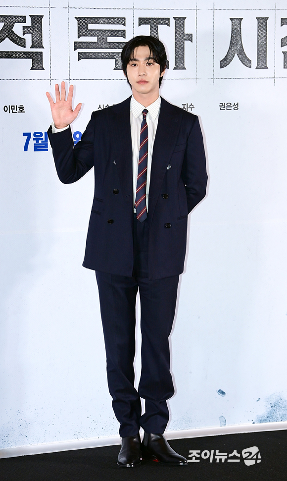 배우 안효섭이 15일 오후 서울 삼성동 메가박스 코엑스에서 열린 영화 '전지적 독자 시점'(감독 김병우) 언론시사회에 참석하고 있다. [사진=정소희 기자]