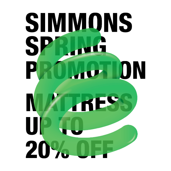 시몬스 침대 '스프링 프로모션' 포스터. [사진=시몬스]