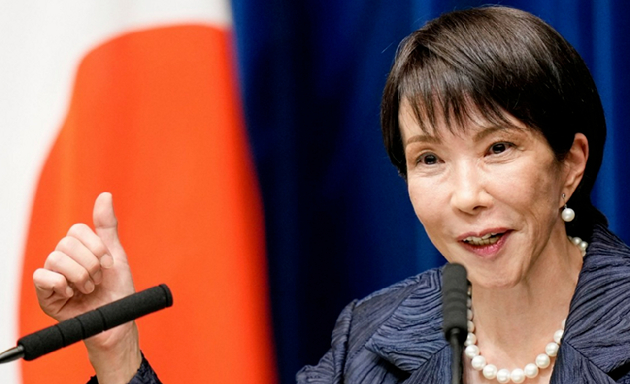 취임 기자회견 하는 다카이치 사나에 일본 총리. [사진=AFP/연합뉴스]