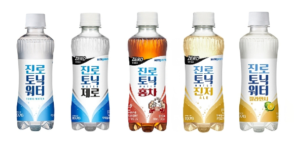 하이트진로음료 '진로토닉워터' 시리즈. [사진=하이트진로음료]