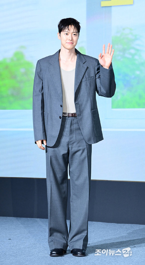 배우 공명이 25일 오전 서울 마포구 호텔 나루에서 열린 넷플릭스 영화 '고백의 역사'(감독 남궁선) 제작보고회에 참석하고 있다. [사진=정소희 기자]