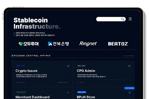 스테이블코인 결제 PoC 대시보드. [사진=모두투어]