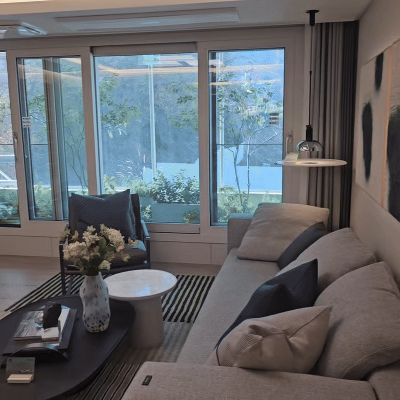 안양자이 헤리티온 견본주택 내 단지 모형도. 2025.11.21 [사진=이효정 기자 ]