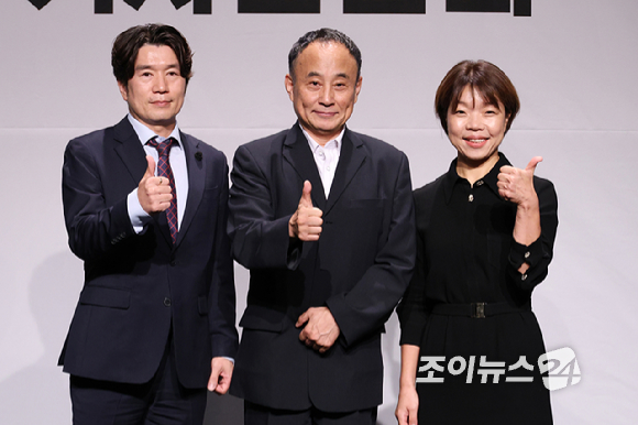 서승만 대표이사가 22일 서울 중국 국립정동극장 세실에서 진행된 국립정동극장 신임 대표이사 취임 기자간담회에 참석해 포즈를 취하고 있다. [사진=문수지 기자]