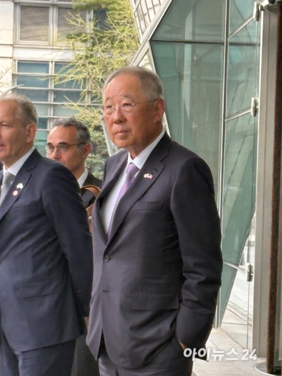 이재용 삼성전자 회장, 정의선 현대자동차그룹 회장. [사진=권서아 기자]