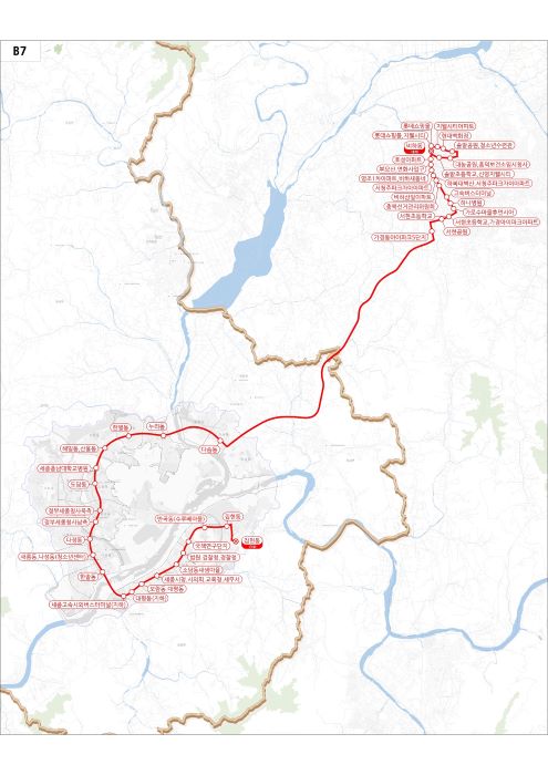 B7 노선도 [제공=세종시]