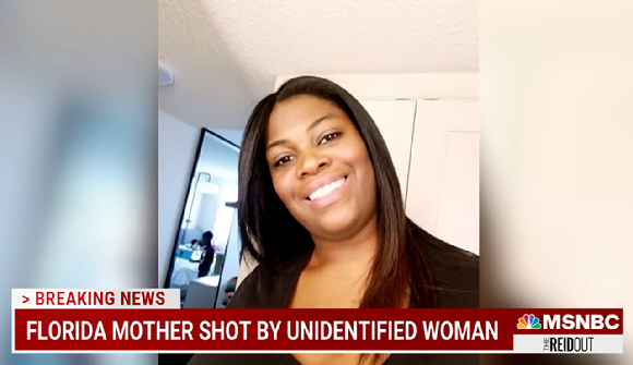 지난 2일 미국에서 흑인 여성 에지케 오언스이 자녀가 보는 앞에서 백인 이웃의 총에 맞아 숨지는 충격적인 사건이 발생했다. [사진=MSNBC 보도 장면 캡쳐 ]