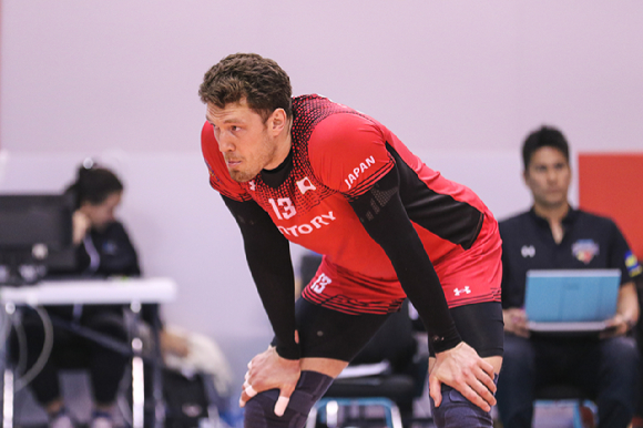 일본 산토리 선버즈에서 뛰고 있는 드리트리 무셜스키(러시아). [사진=아시아배구연맹(AVC)]