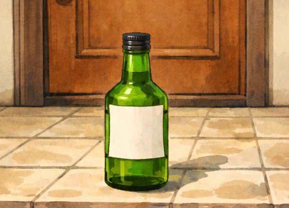 독극물이 든 병을 친부 집 앞에 두고 간 아들을 특수존속협박죄로 처벌할 수 없다는 법원 판단이 나왔다. 본 기사와 무관한, AI 생성 이미지. [사진=챗GPT]