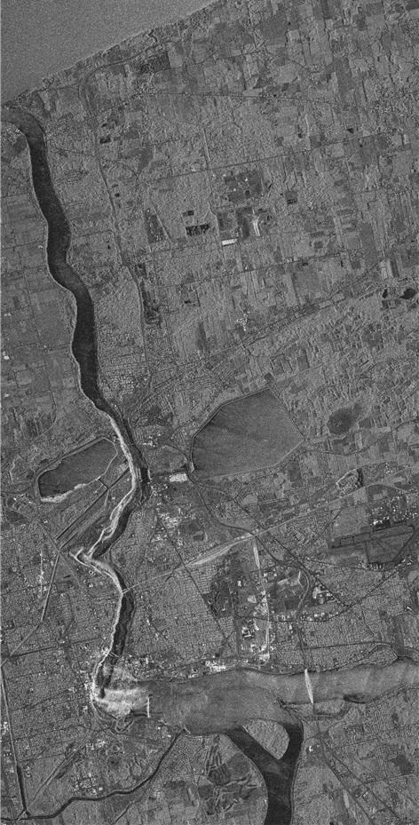  차세대소형위성2호 영상레이다 시험관측 사진. 대한민국 설악산 국립공원 및 속초 일대. 2023.08.21 [사진=KAIST]