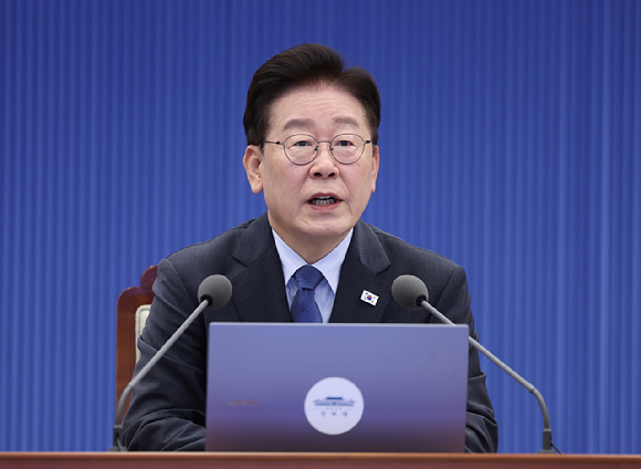 이재명 대통령이 11일 청와대에서 열린 수석보좌관회의에서 발언하고 있다. 2026.9.11 [청와대통신사진기자단] [사진=연합뉴스]