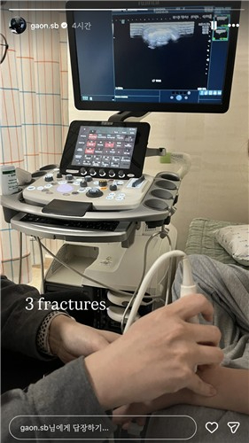최가온의 병원 검진 모습. [사진=최가온 인스타그램 ]