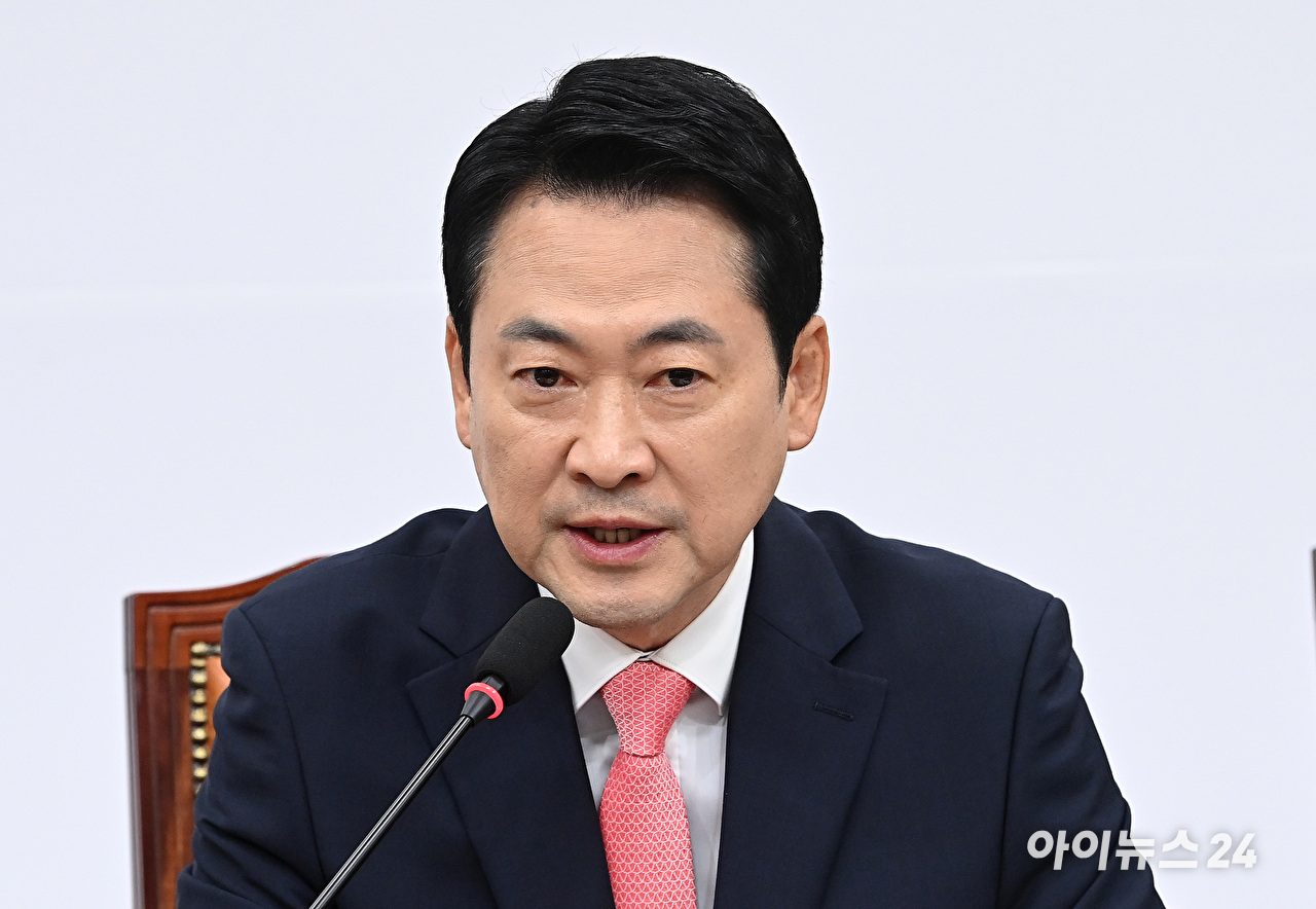 장동혁 국민의힘 당대표가 14일 서울 여의도 국회에서 열린 최고위원회의에서 발언하고 있다. [사진=곽영래 기자]
