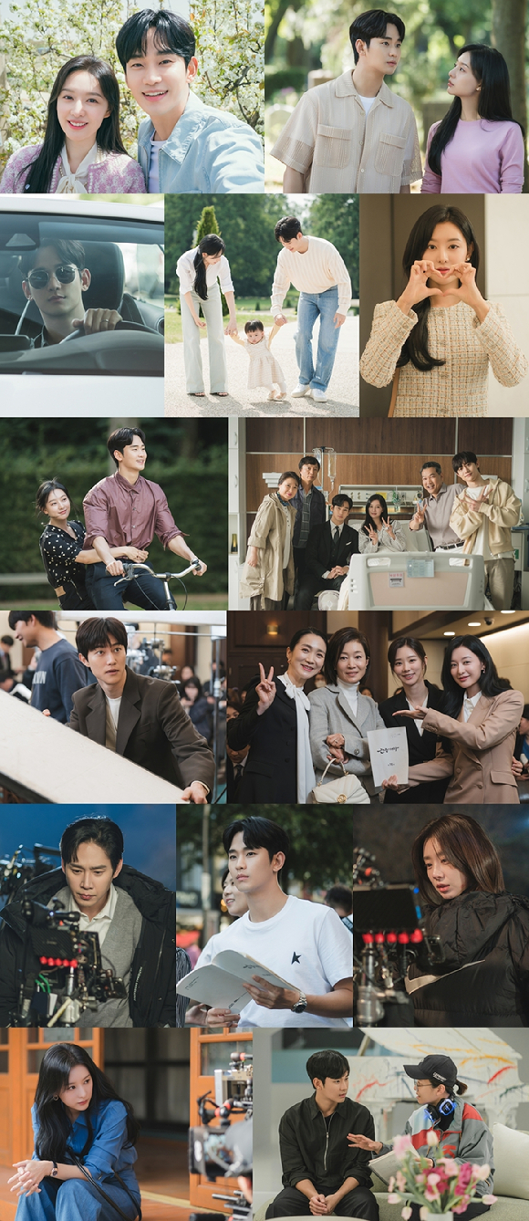 '눈물의 여왕' 비하인드 사진이 공개됐다. [사진=tvN]