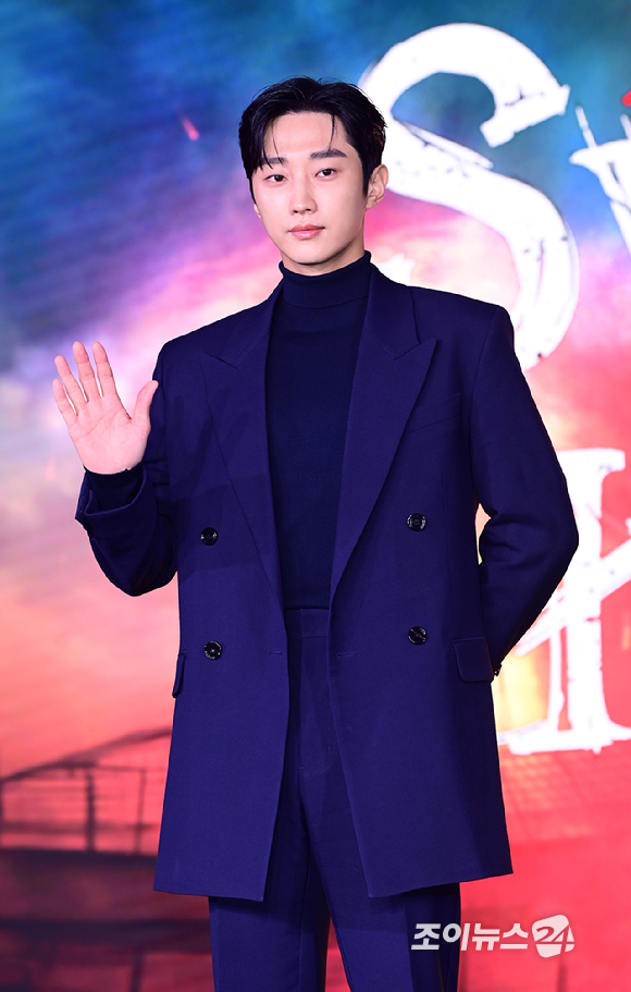 배우 진영이 30일 오전 서울 성동구 성수동 에스팩토리에서 열린 넷플릭스 오리지널 드라마 '스위트홈' 시즌 2 제작발표회에 참석하고 있다. [사진=정소희 기자]