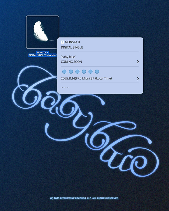 몬스타엑스, 14일 美 신곡 &apos;베이비 블루&apos; 발매…본격 글로벌 접수