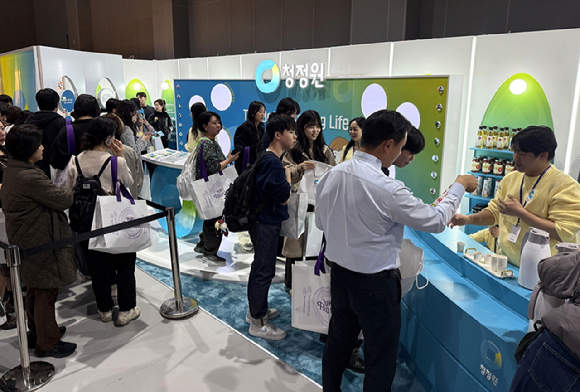 컬리푸드페스타에 마련된 대상 청정원 부스 현장. [사진=대상 제공]