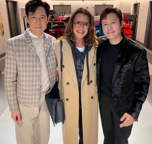 이정재 이병헌 브룩 쉴즈 [사진=이정재 SNS]