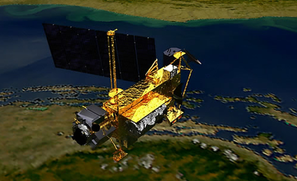 미국 항공우주청(NASA)의 초고층대기관측위성(UARS)이 2011년 대기권으로 재진입해 츠락했다. [사진=연합뉴스]