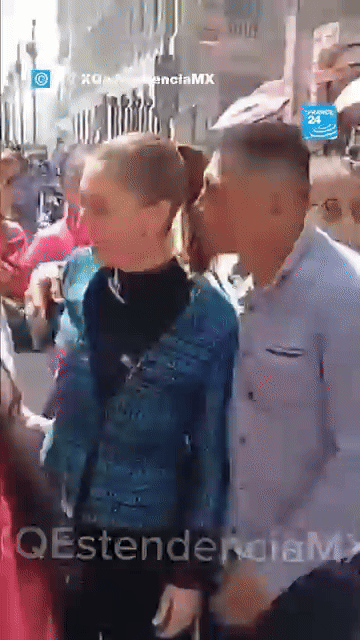 클라우디아 셰인바움 멕시코 대통령이 연설하고 있다. [사진=EPA/연합뉴스]