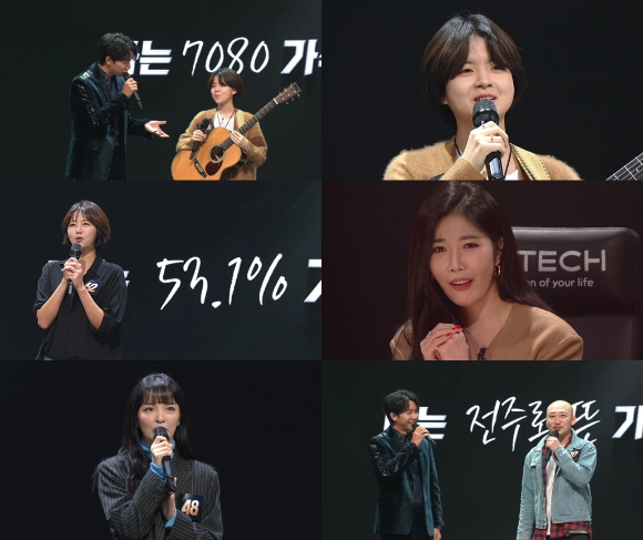 '싱어게인2'에 64호 가수 서기, 62호 안수지, 48호 안다은, 20호 신용남이 출연한다. [사진=JTBC]