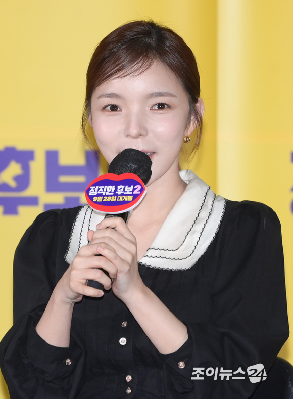 배우 박진주가 20일 오후 서울 강남구 메가박스 코엑스에서 열린 영화 '정직한 후보2'(감독 장유정) 언론시사회에 참석하고 있다. [사진=정소희 기자]