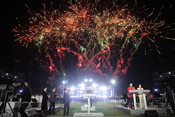  '2024 진해군악의장페스티벌' 개막식 전경. [사진=경상남도 창원특례시] 