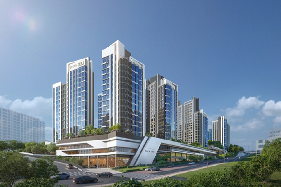 롯데건설이 수주한 미아4-1구역 주택재건축정비사업 투시도. [사진=롯데건설]