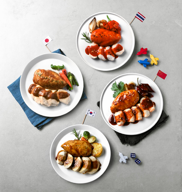 허닭의 부루마불 소스 통 닭가슴살 제품. [사진=허닭]