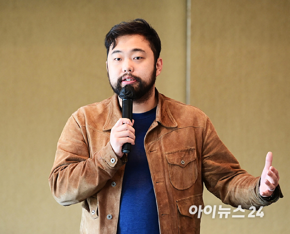 [포토] 'K-AI 이노베이터' 조찬모임 참석한 이동재 뤼튼테크놀로지스 CPO