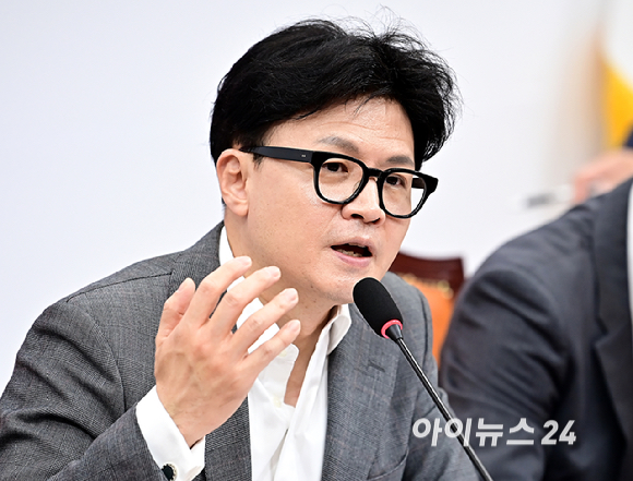 한동훈 국민의힘 대표가 14일 오전 서울 여의도 국회에서 열린 최고위원회의에서 발언하고 있다. [사진=곽영래 기자]